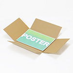 丸めずに発送！ポスター梱包用ダンボール｜ダンボール板2枚を十字に重ねるコスパ最強ポスター梱包資材 3