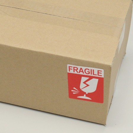 ケアマーク「Fragile(われもの注意)」ロールシールタイプ｜梱包