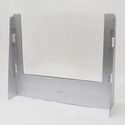 軽量で組み立ても簡単な透明窓付きパーテーション
