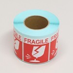 ケアマーク「Fragile(われもの注意)」ロールシールタイプ 0