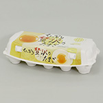 卵通販に最適。卵の写真が印刷された玉子ケース（10ケ用） 0
