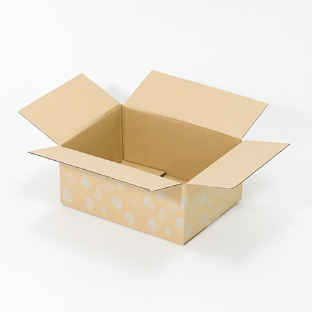 【広告入】宅配60 北欧柄デザインダンボール箱 (グレー)-3