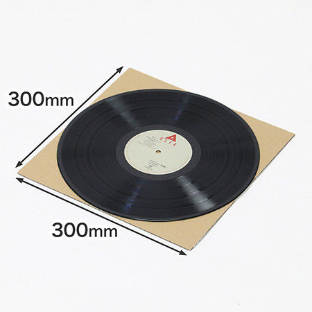 LPレコードぴったりサイズのダンボールシート
