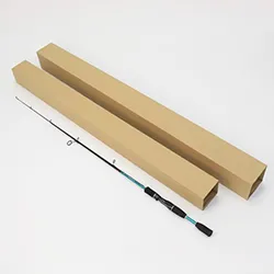 釣竿用ダンボール箱(長さ伸縮式) | ラッシングバー、バーベル、支柱、ポール、突っ張り棒など長物の梱包に