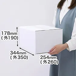 底面A4で80サイズ対応の表白ダンボール(佐川急便Mサイズと同寸)