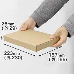 フリマ、メルカリ商品の発送に。厚さ3cmのネコポスとして送れるダンボール箱(A5)