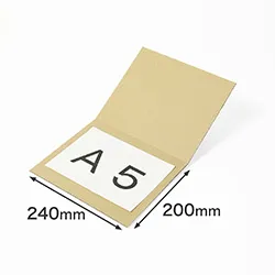A5サイズ対応・表面は白色|折れ線入りの梱包用ダンボール|保護・補強におすすめ