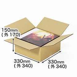 LPレコード対応|深さ15cm|3辺合計85cm|A4用紙も入る|引越し・通販商品の発送向け | 補助便座の梱包にも