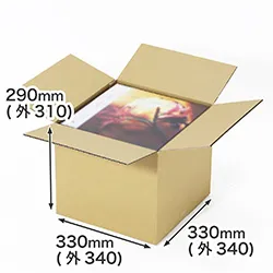 LPレコード対応|深さ29cm|3辺合計99cm|A4用紙も入る|引越し・通販商品の発送向け