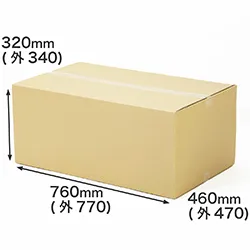 機材・機具の搬入出時に便利|商品発送・お引越し用段ボール箱|3辺合計158cm|給湯器の梱包にも