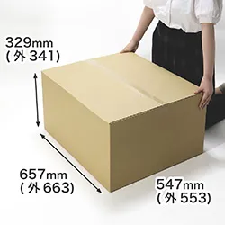 重さ1kg。軽量発送向き160サイズダンボール箱 | ランプ型ステンドグラスの梱包にも