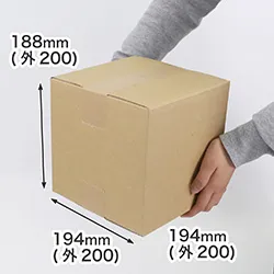 広告入ダンボール箱 | 立方体(外寸200mm角)