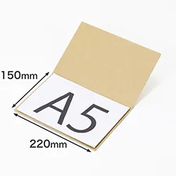 角6封筒にジャストフィット|A5用紙やハガキも挟める、折れ線入りの段ボール板|保護・補強
