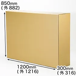 A0用紙が入る特大段ボール箱・幅300mm|美術作品・工業製品向け|縦長・薄型タイプの発送箱