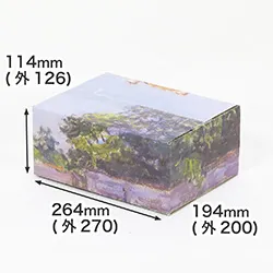 アルフレッド・シスレー|サン=マメスのロワン川|印象派|デザイン入り段ボール箱