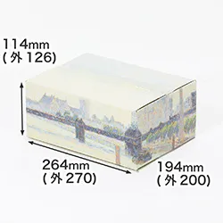 カミーユ・ピサロ|チャリング・クロス橋、ロンドン|印象派|デザイン入り段ボール箱