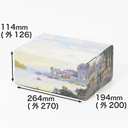 クロード・モネ|アルジャントゥイユのセーヌ川|印象派|デザイン入り段ボール箱