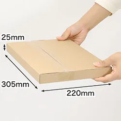 お得なまとめ買い。厚さ3cmのネコポス・メルカリ便として送れるタトウ式ダンボール箱(A4)