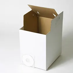A4用紙がそのまま投函できる投票箱タイプの箱