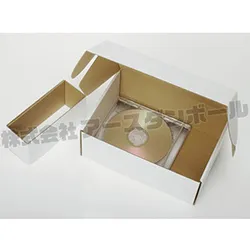 CDケース+附属品スペースを作る仕切り付箱