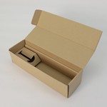 ボトルを固定する台座の付いたN式型ワインボトル1本用箱