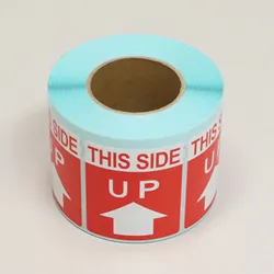 ケアマークシール「ThisSideUp(天地無用)」ロールシール